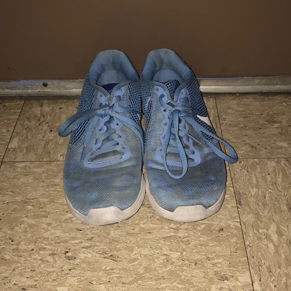 Blue Nike Running Sneakers